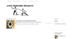 Desktop Screenshot of livefencingresults.com