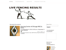 Tablet Screenshot of livefencingresults.com